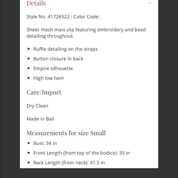 Free People Strawberry Moon Maxi Slip Dress. NWT - Picture 3 of 3